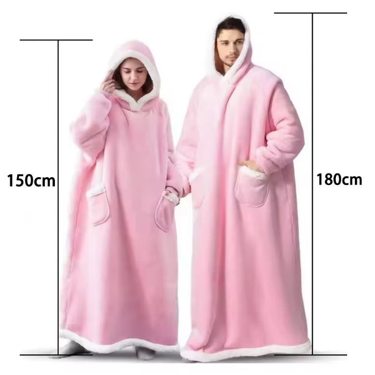 Couverture-Sweatshirt Géante à Capuche - Le Confort Ultime ! BLEU